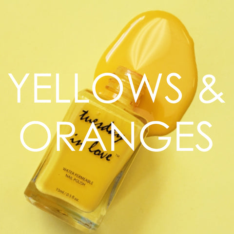 yellow orange halal nail polish shades