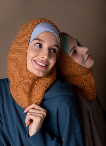 knit hijab modest fall
