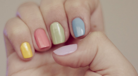 Gel Nail Trend Alert! The Multicoloured Manicure – Gelicious Nail Co