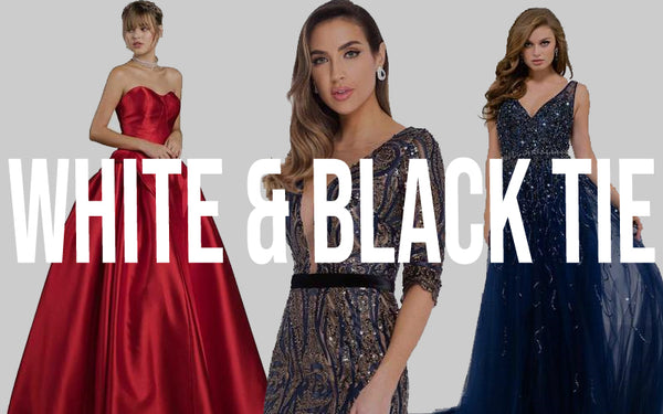 next black tie dresses