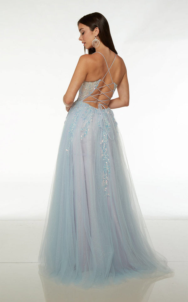 Formal Dress: 61634. Long, Sweetheart Neckline, A-line