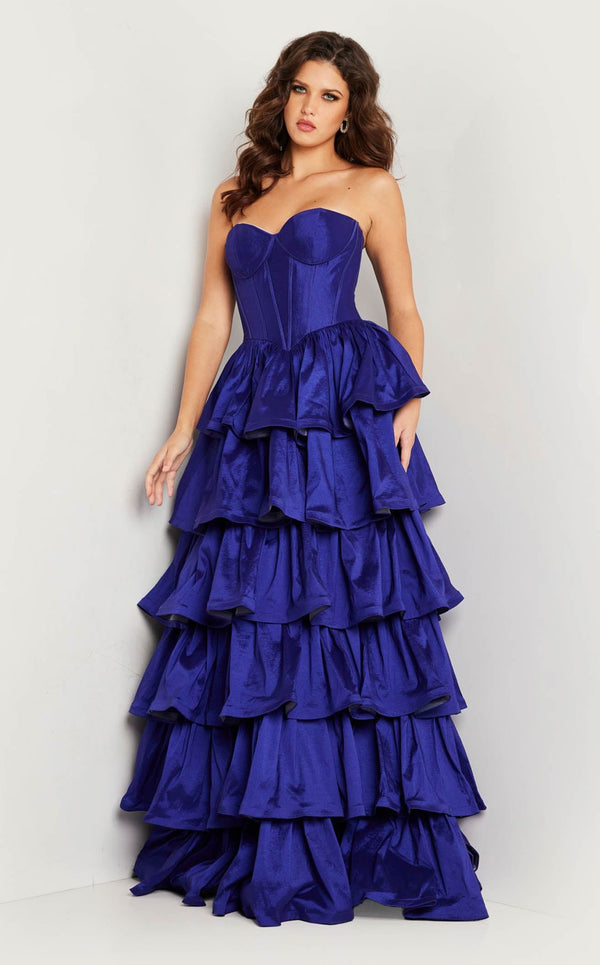 Jovani Dress 36461  Strapless sweetheart cut out dress 36461