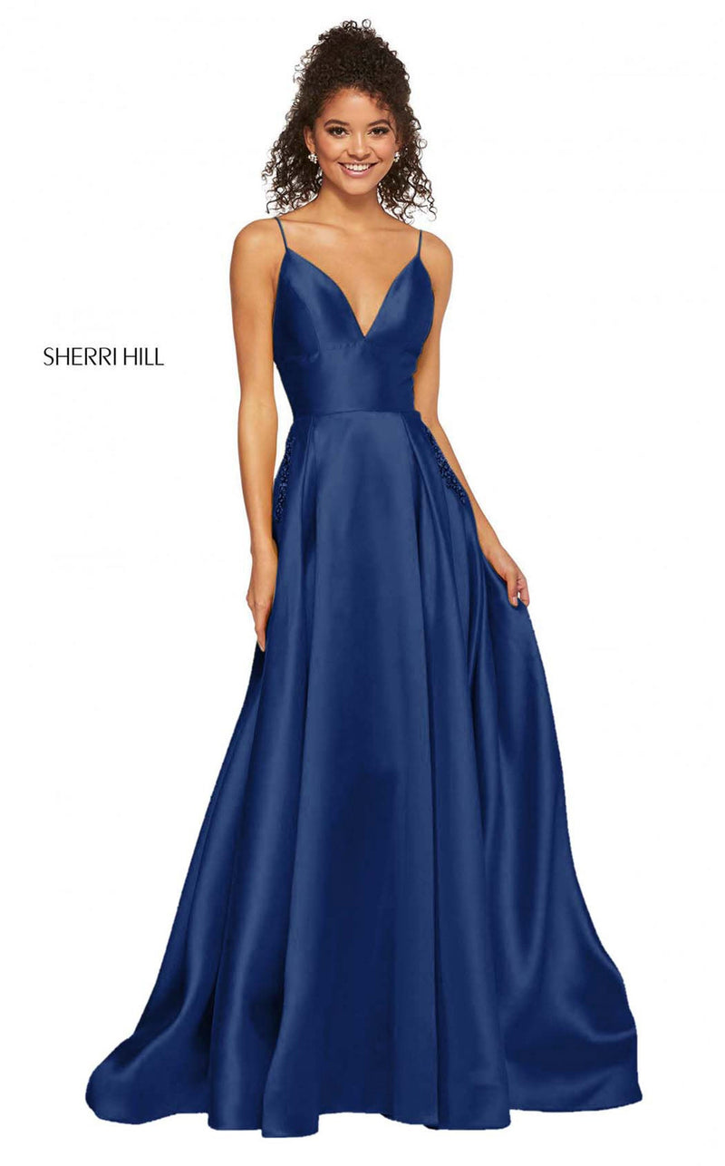 sherri hill navy dress