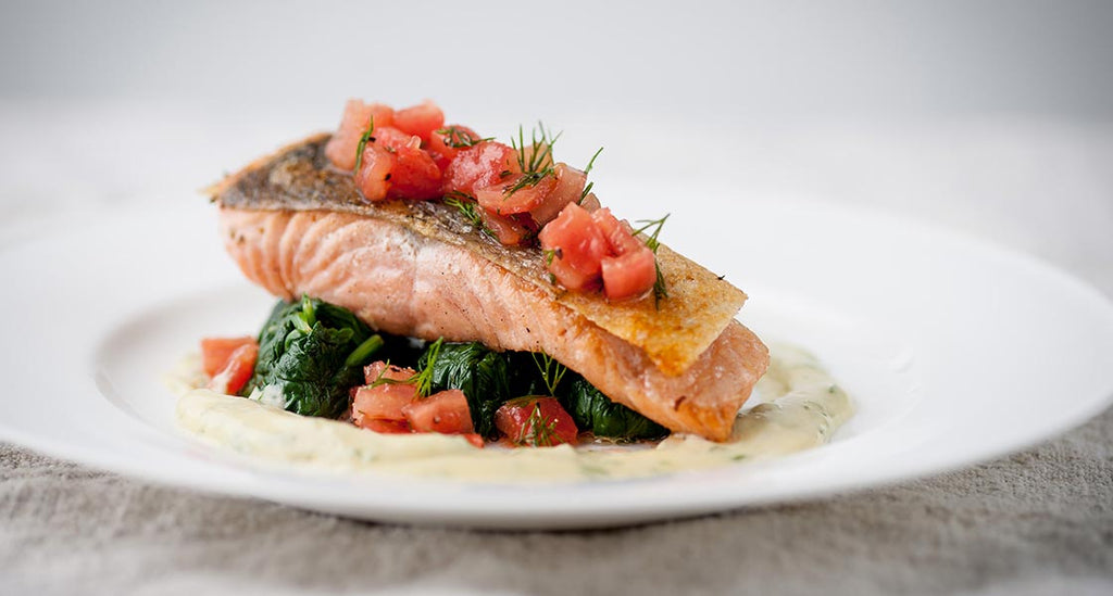 Pan-Roasted Wild Salmon & Dill-Mustard