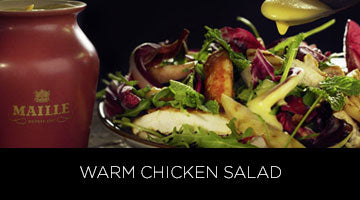 Maille, recipe, warm chicken salad
