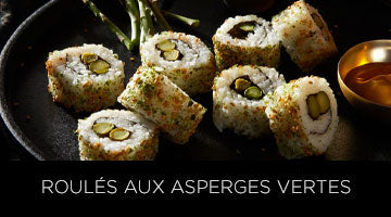 Maille, recette, ROULÉS AUX ASPERGES VERTES