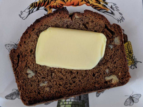 Protein Powder Banana Bread with Butter