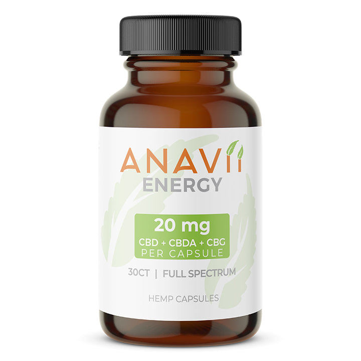 Anavii Relief 20mg Full Spectrum CBD Capsules with CBDA Anavii