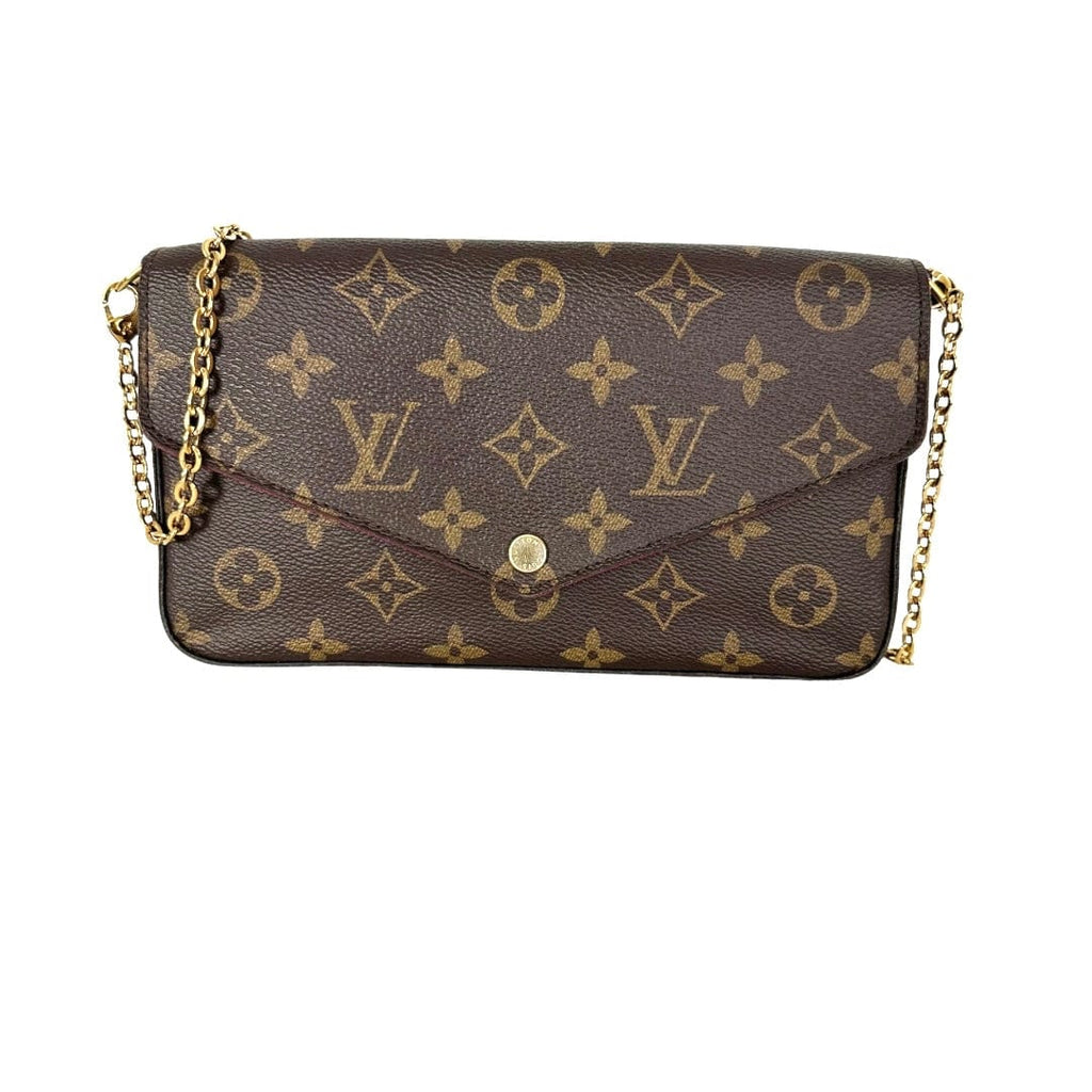 Louis Vuitton M42838 Monogram Canvas Pochette Kasai Macassar Clutch Bag (  SR4126)