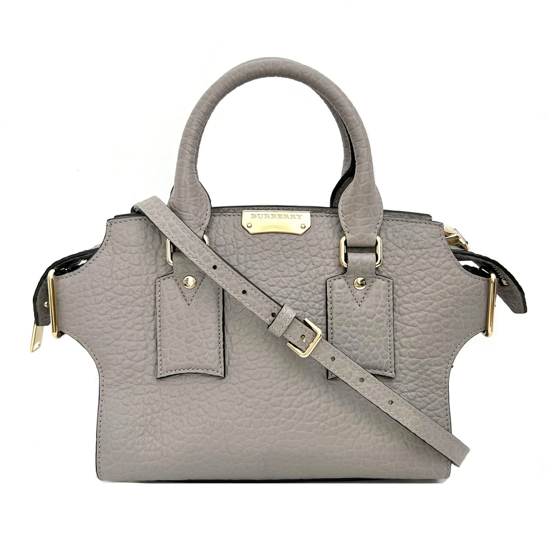 Burberry Signature Grain Leather Gainsborough Bag