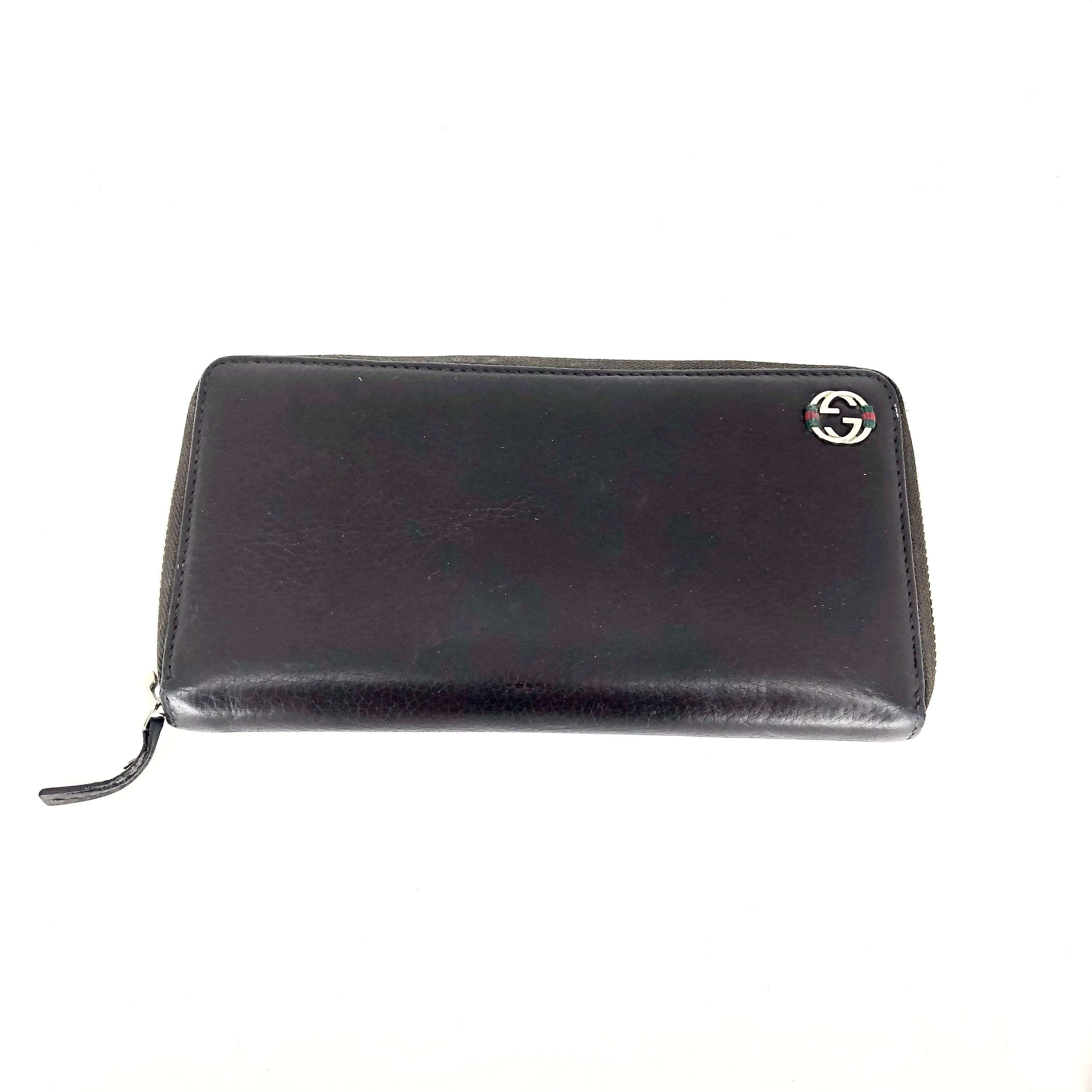Gucci Leather Ace Web Zippy Wallet – SoHo Luxury Exchange