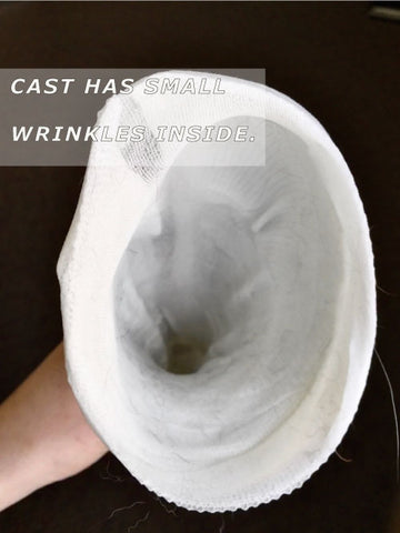 cast wrinkly - dog knee brace cast