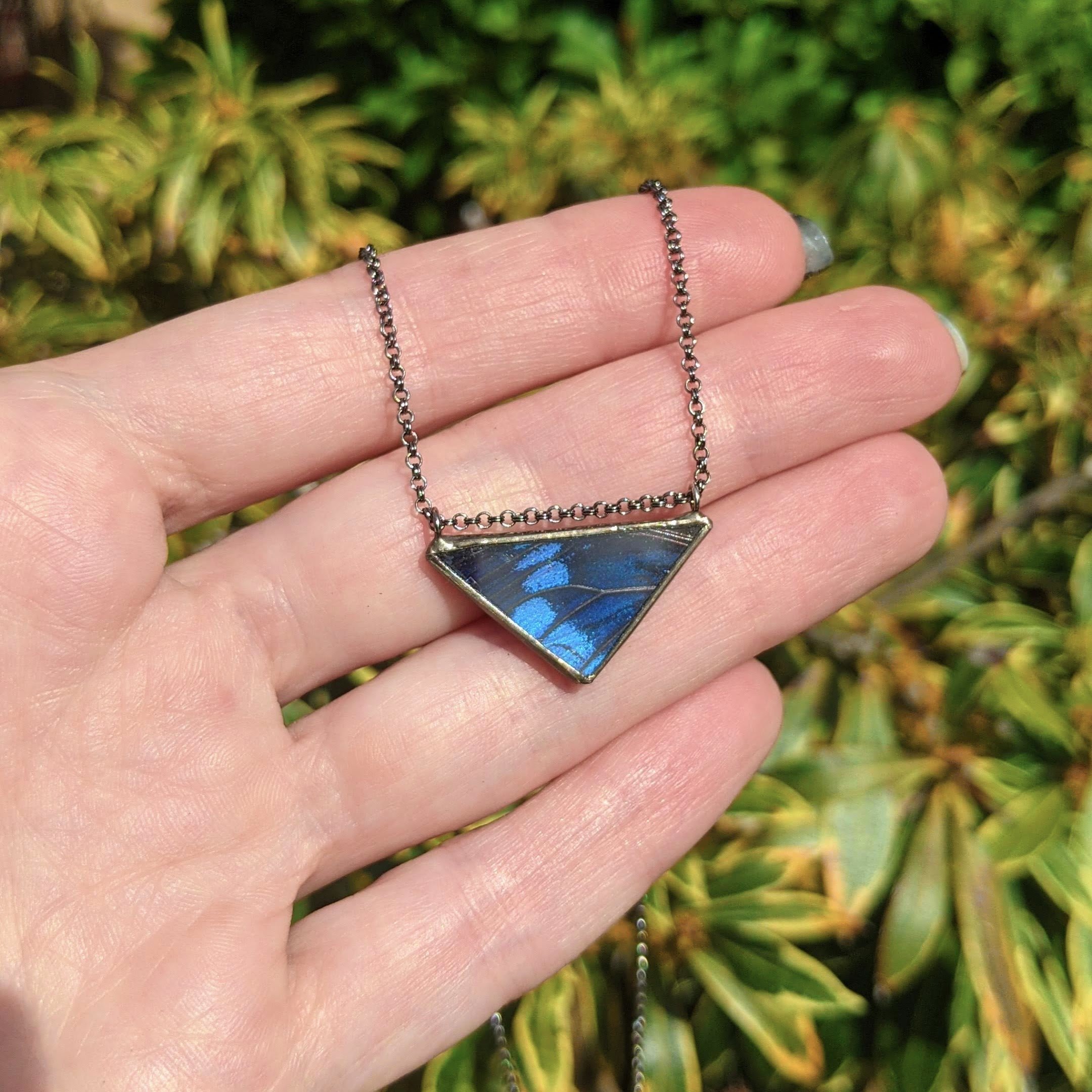 Cardinal Blue Charaxes Necklace