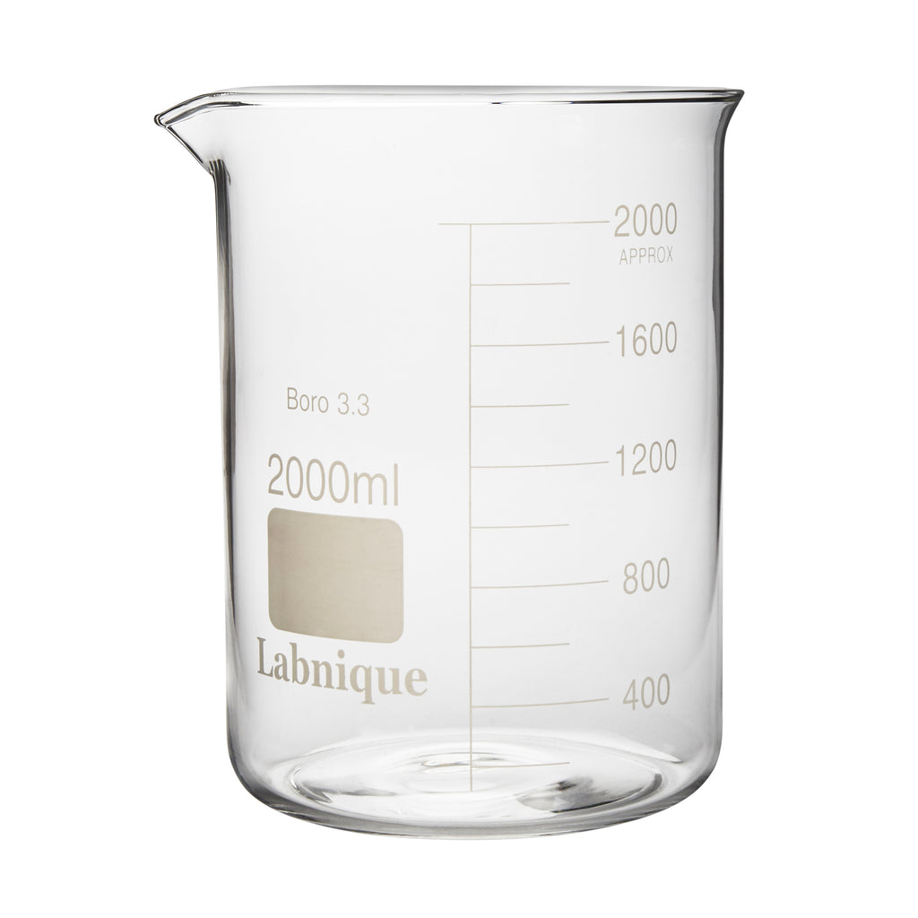 Glass Beaker Low Form 2000ml Pack Of 2 Labnique 4989