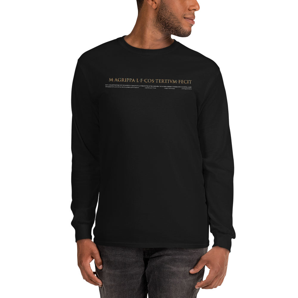 Pantheon Inscriptions Long Sleeve Shirt (Dark) – Ancient Impressions