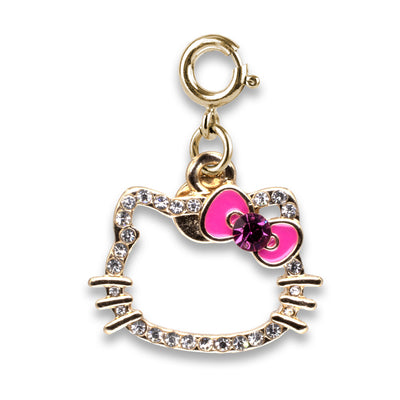 Shop Gold Glitter Hello Kitty Charm