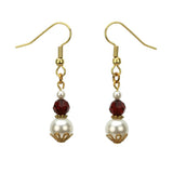 Gold January Birthstone Earrings