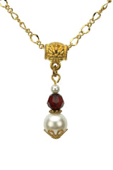 Gold January Birthstone Pendant