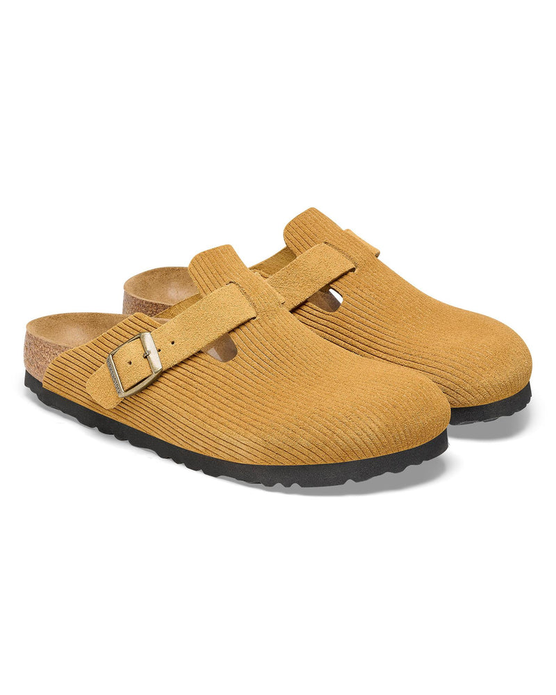 Birkenstock Boston Soft Footbed Mink Suede | STASHED