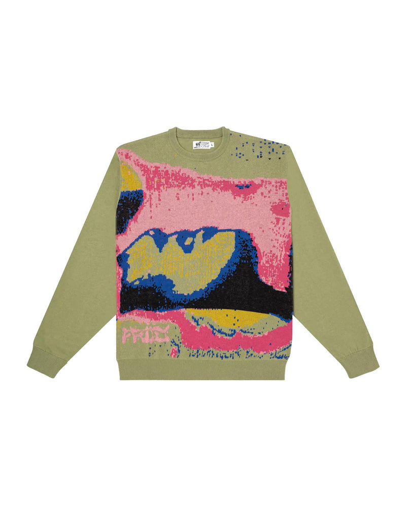 Louis Vuitton printed crew neck pullover royal blue