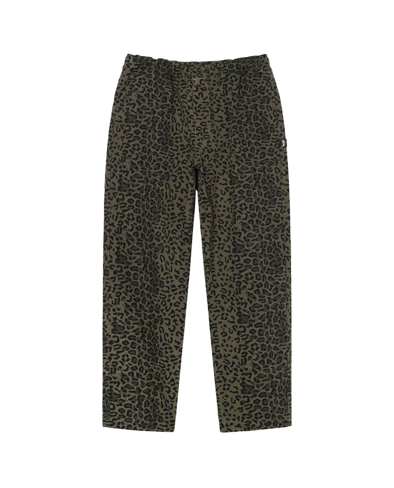 STUSSY LEOPARD BEACH PANT INK BLUE XLサイズ - パンツ