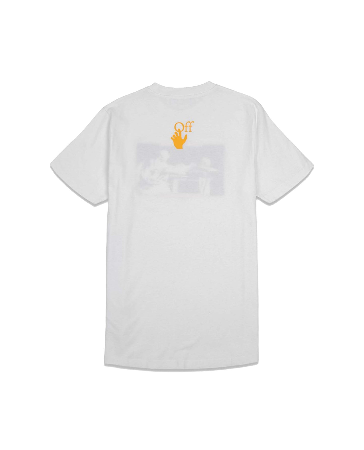 Off-White Caravaggio Arrow Slim Short Sleeve Tee White | STASHED