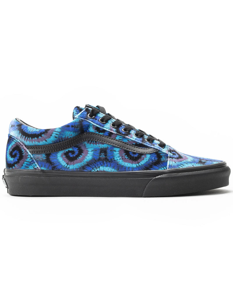 vans velvet tie dye