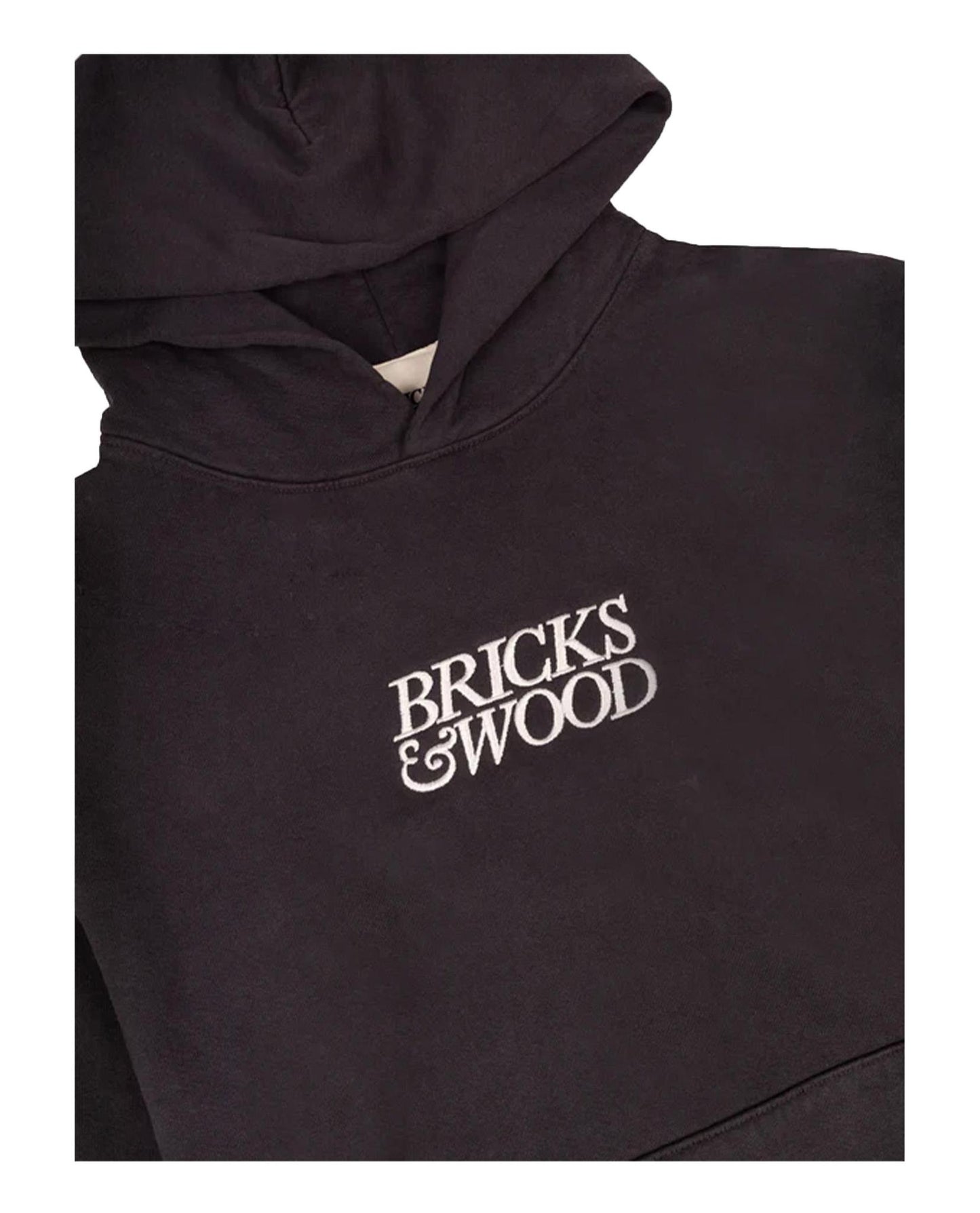 Bricks & Wood Logo Hoodie Navy | STASHED