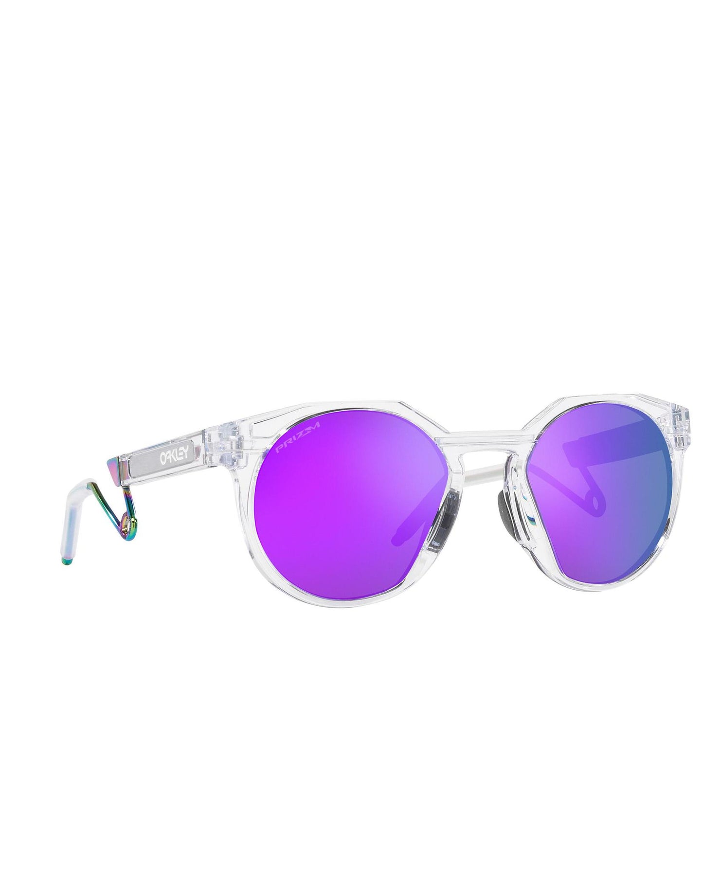 Oakley HSTN Metal Matte Clear w/ Prizm Violet | STASHED