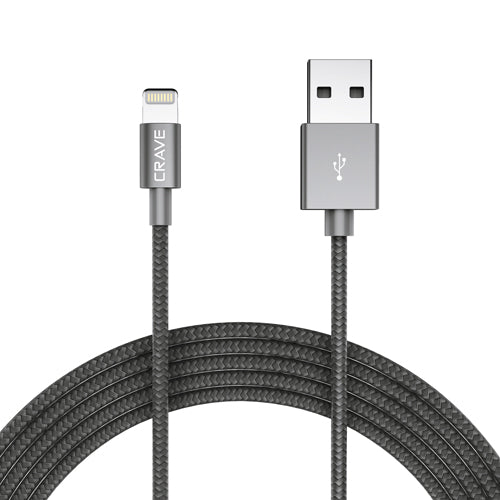 Apple MFI to USB Cable - 4 ft Dark Slate