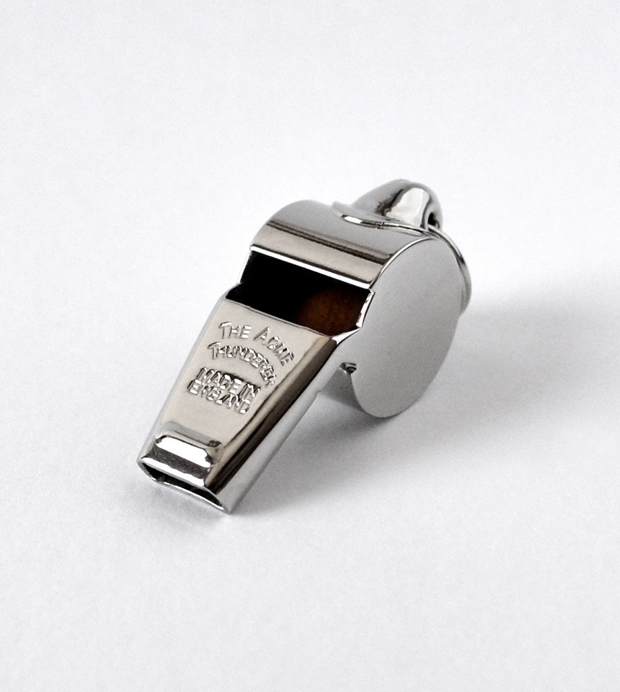 Acme Thunderer Whistle W/ Tapered Mouth High Pitch Chromed Metal W60.5 Small