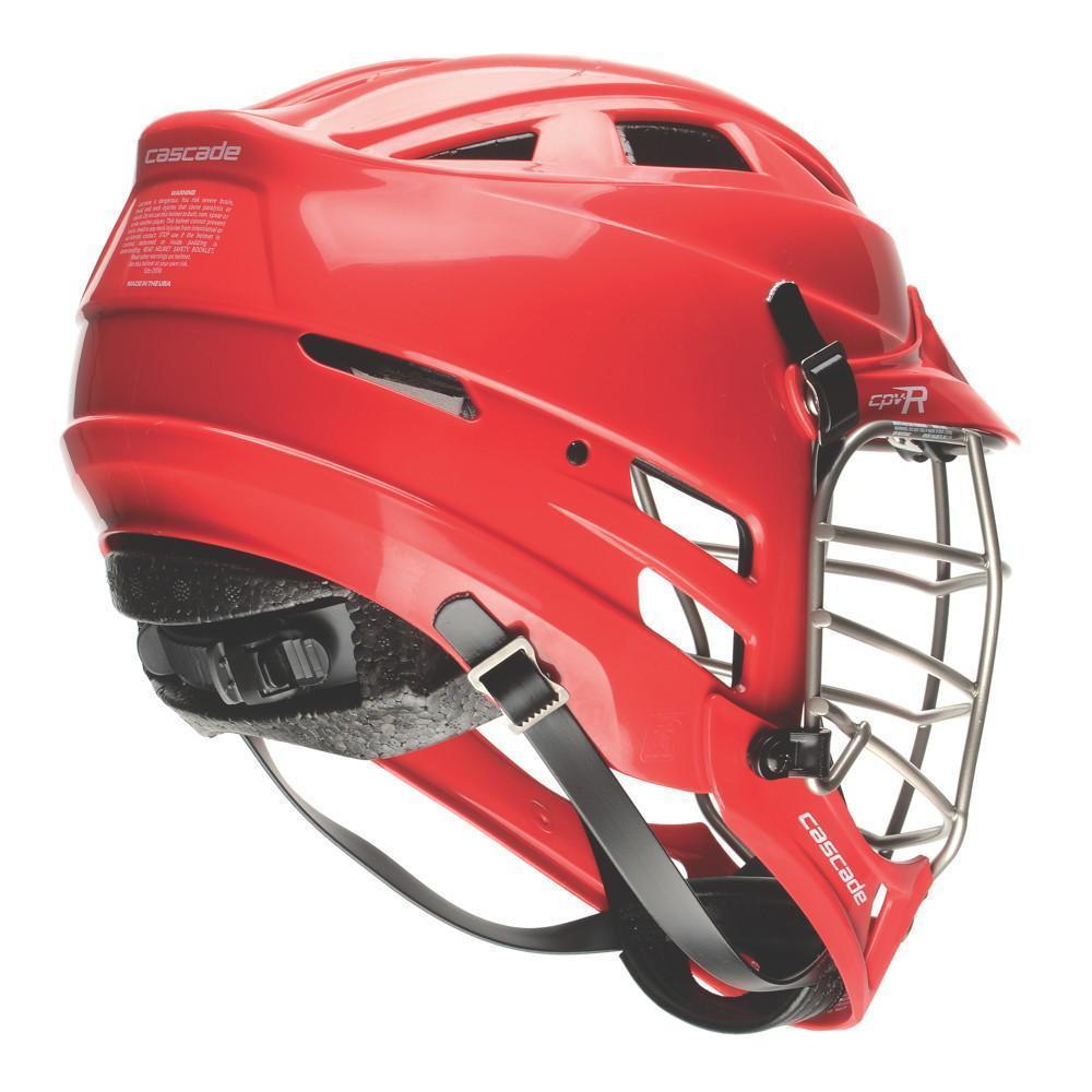 CASCADE CPV-RS SILVER STEEL LACROSSE HELMET