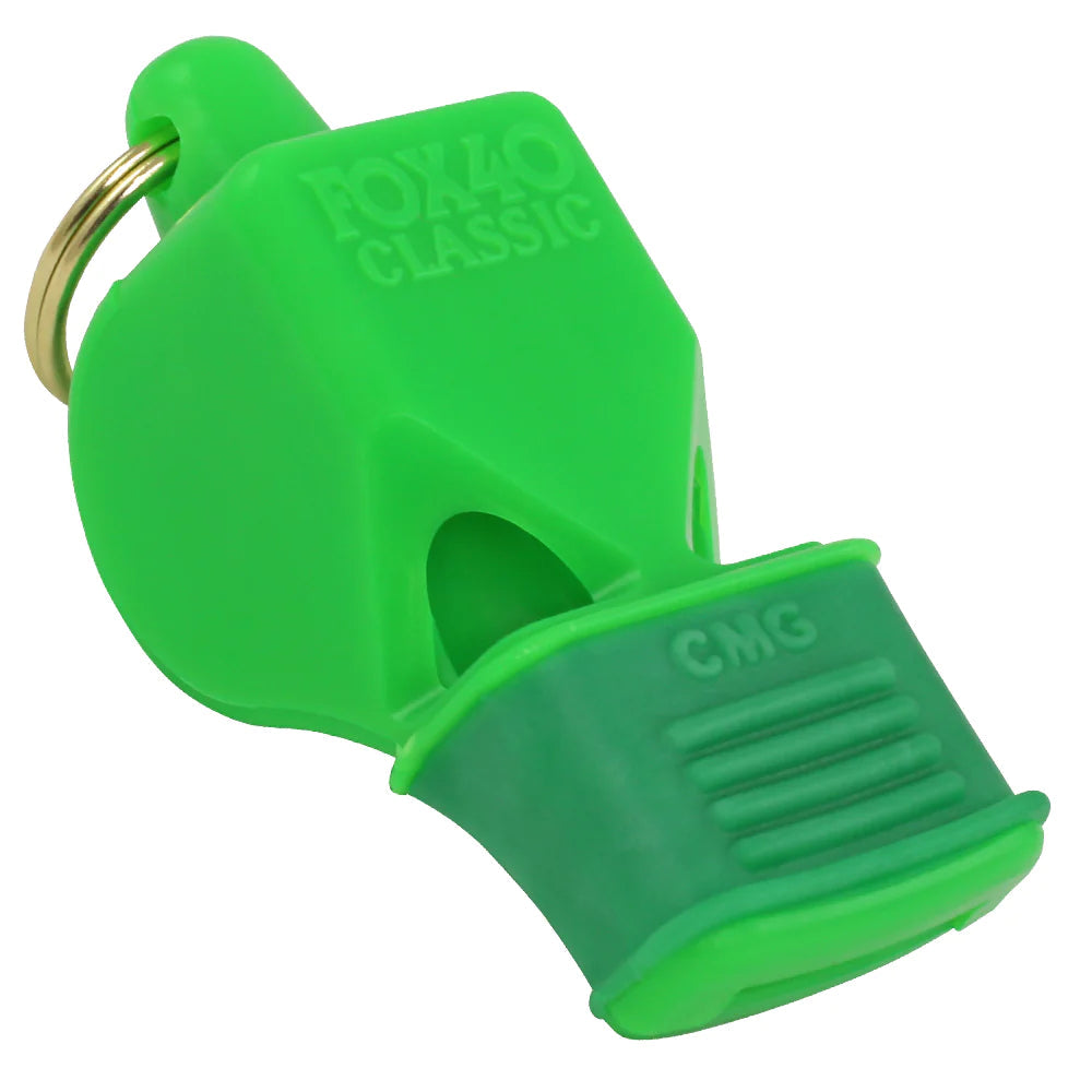 Fox 40 Classic Cmg Coaches Whistle 3 Chamber Pealess