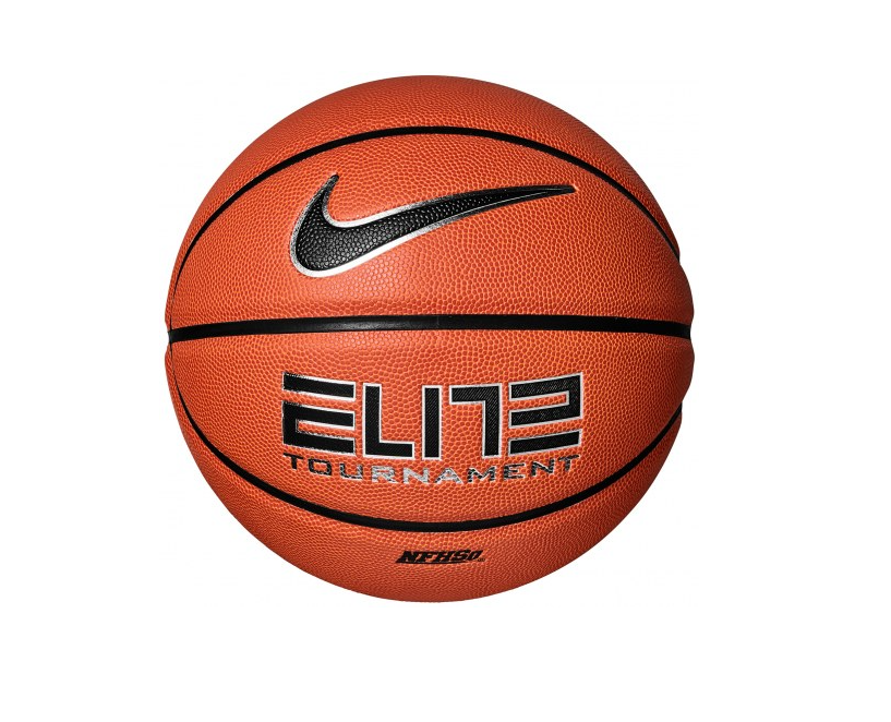 Nike Elite Tournament 8P Nfhs Basketball 07 Amber/Blk/Metsil