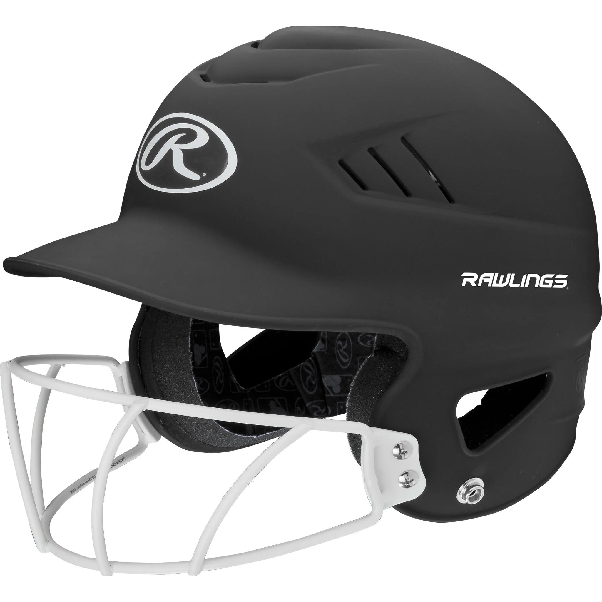 RAWLINGS COOLFLO HIGHLIGHTER BATTING HELMET W/CAGE