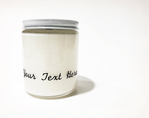 Bathroom Text Personalized Glass Storage Jars