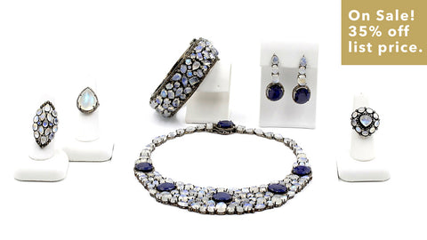 Blacy's Moonstone & Blue Sapphire Collection Sale - 35% Off