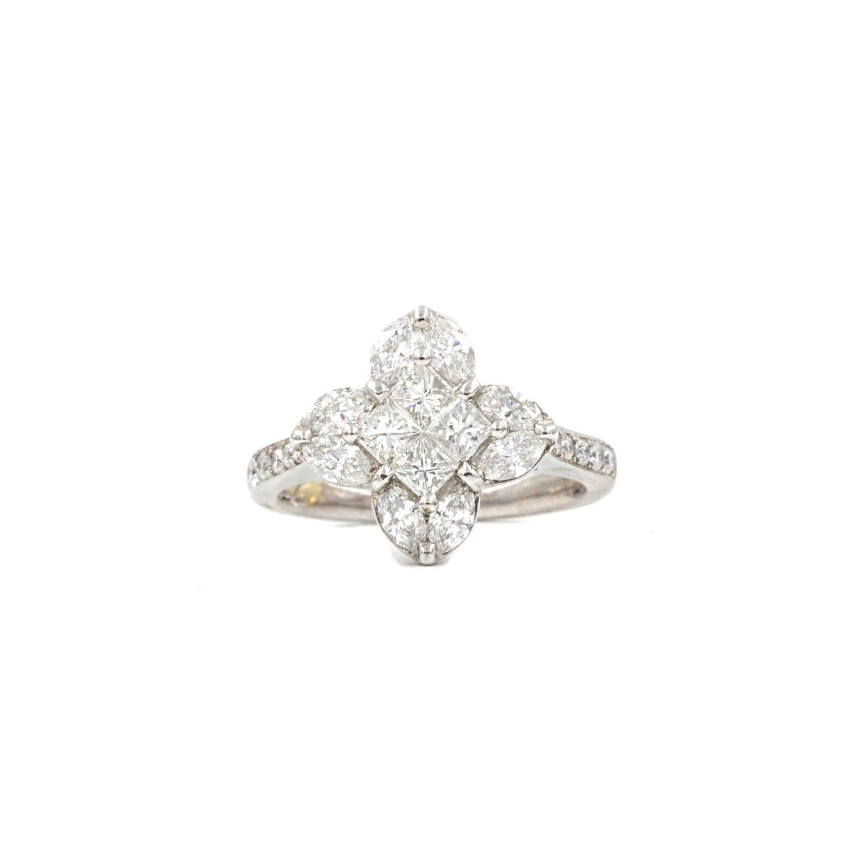 LV Four Pointed Star Diamond Ring 4 