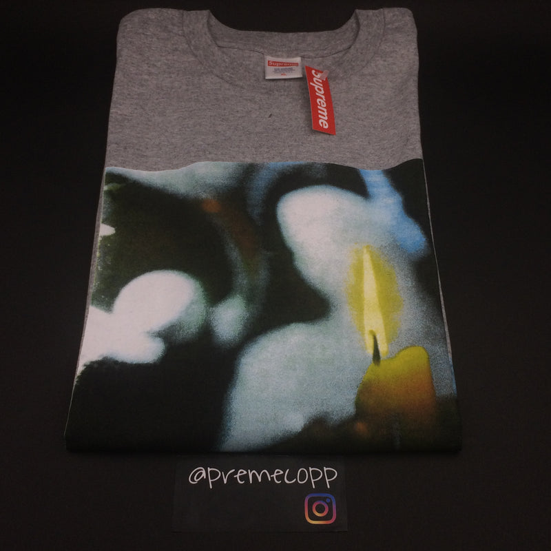 supreme candle tee grey