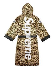 supreme everlast satin hooded boxing robe