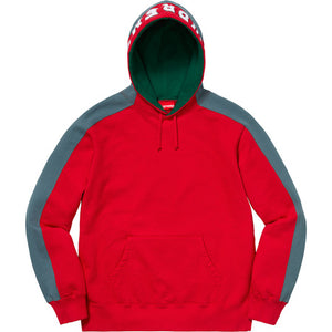 supreme paneled hooded sweatshirt