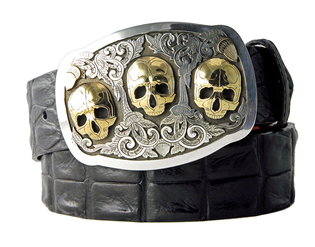 skull buckle