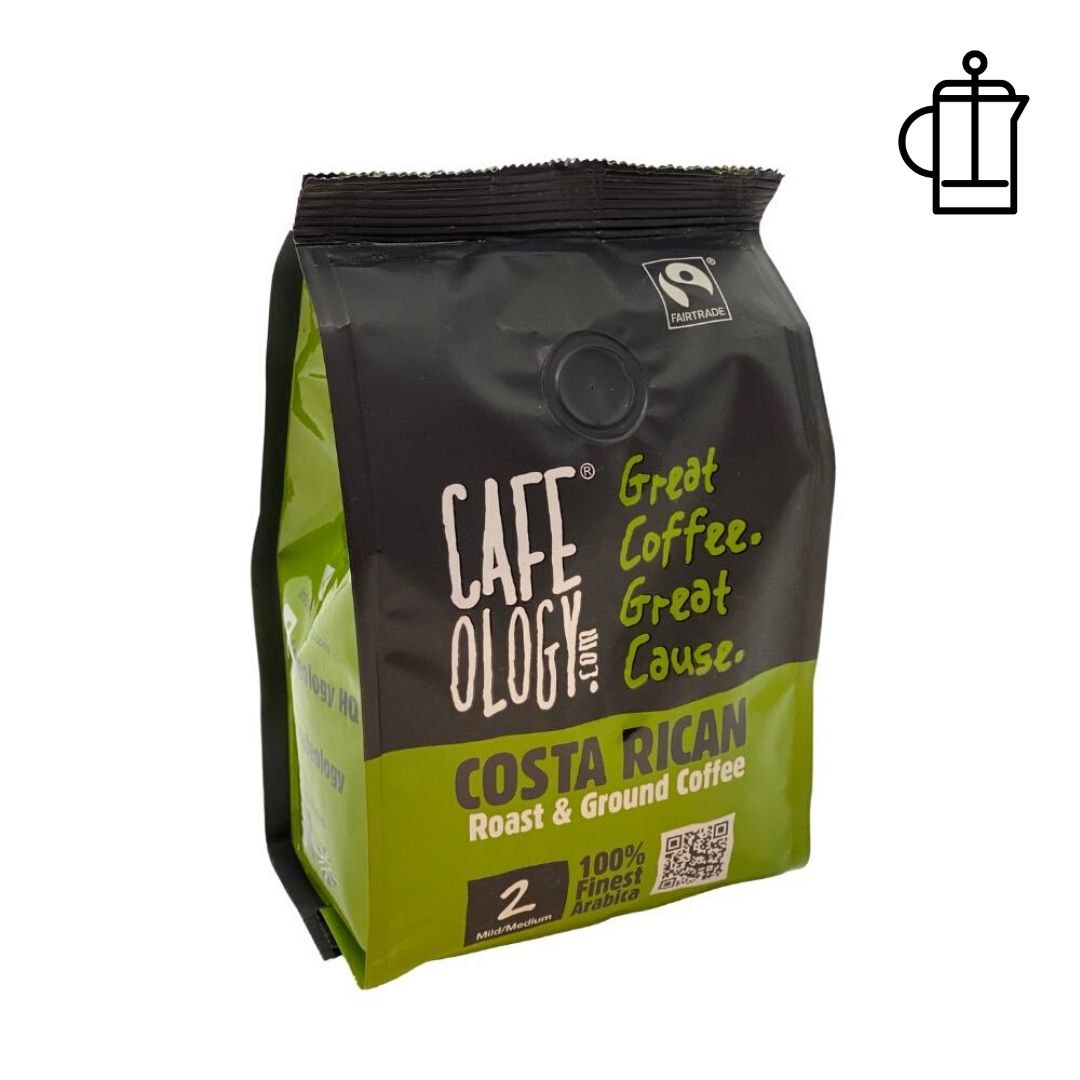 An image of Cafeology Fairtrade Costa Rican Fresh Ground Coffee 227g