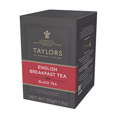 An image of Taylors Of Harrogate English Breakfast Enveloped Tea 100
