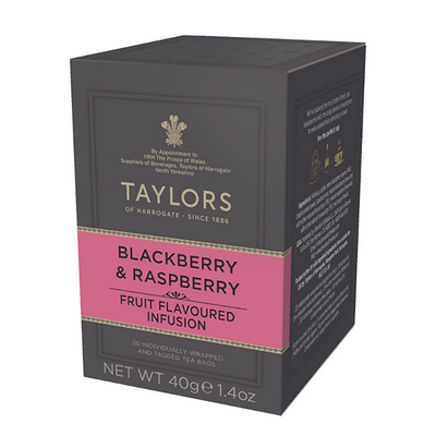 An image of Taylors Of Harrogate Blackberry & Raspberry Enveloped Tea 20