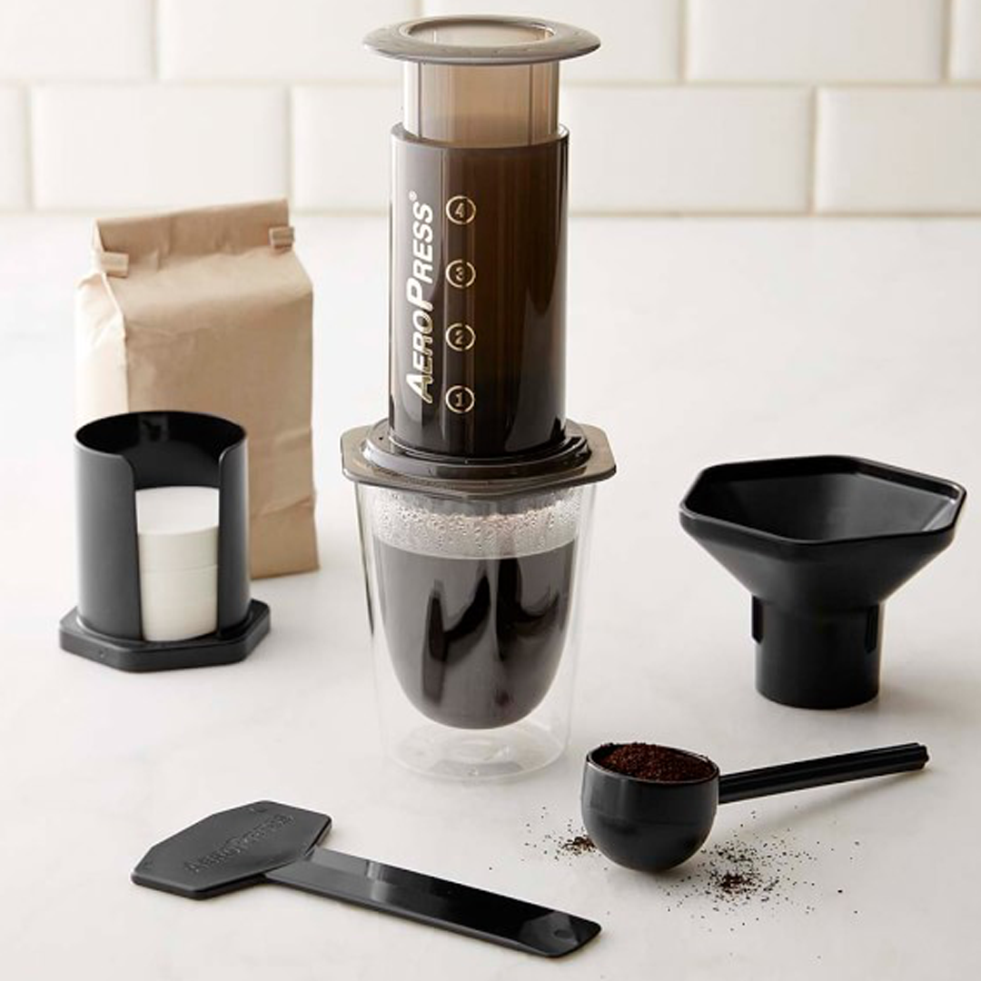 An image of AeroPress Coffee Maker (includes 350 filter papers)