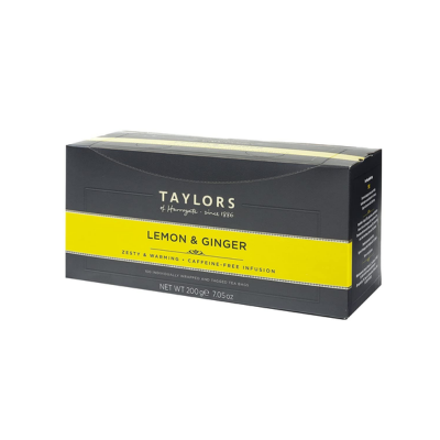An image of Taylors Of Harrogate Lemon & Ginger Enveloped Tea 100