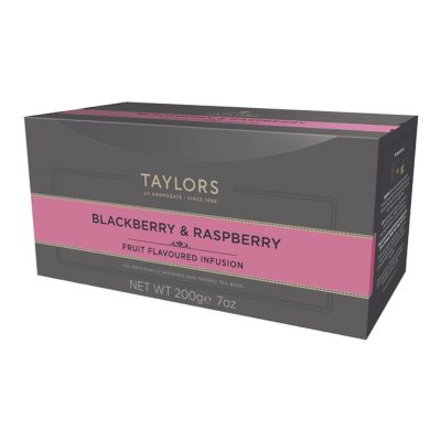 An image of Taylors Of Harrogate Blackberry & Raspberry Enveloped Tea 100