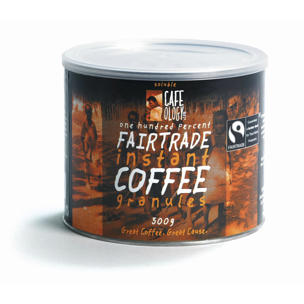 An image of Cafeology Fairtrade Instant Coffee Granules x 500g