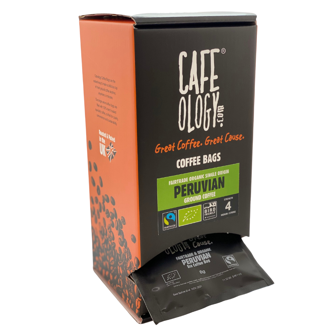 An image of Coffee Bags | Cafeology Peruvian Dispenser Box - 20 Bags Strength Guide 4
